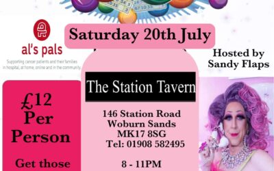Drag Bingo Night Saturday 20th July – Station Tavern Woburn Sands